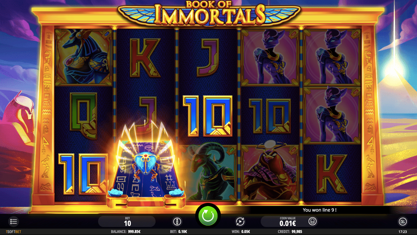 The animations in Book of Immortals slot are really impressive.