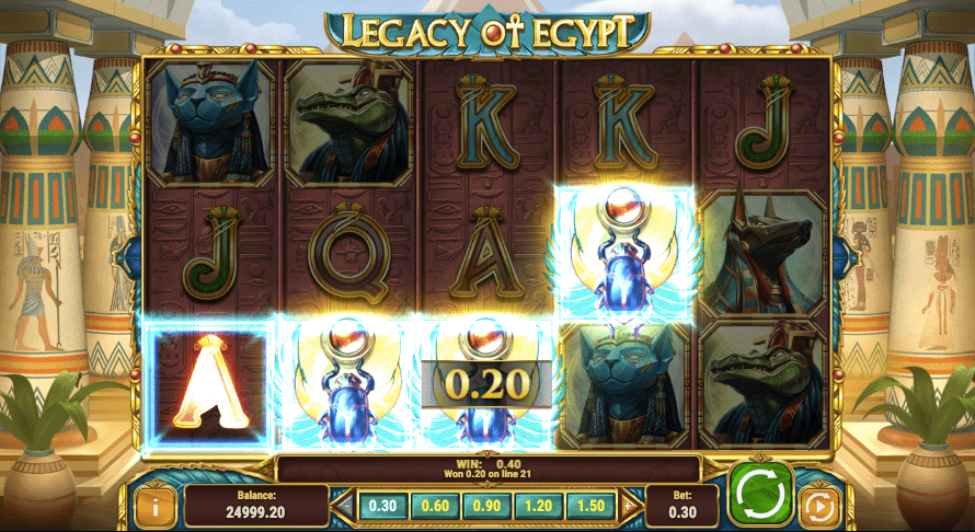 Legacy of Egypt was awarded slot game of the year 2018 by AskGamblers