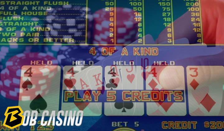  Variation of video poker that offers larger payouts for 4 of a kind.