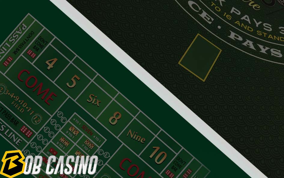 Craps and Poker Table Layouts