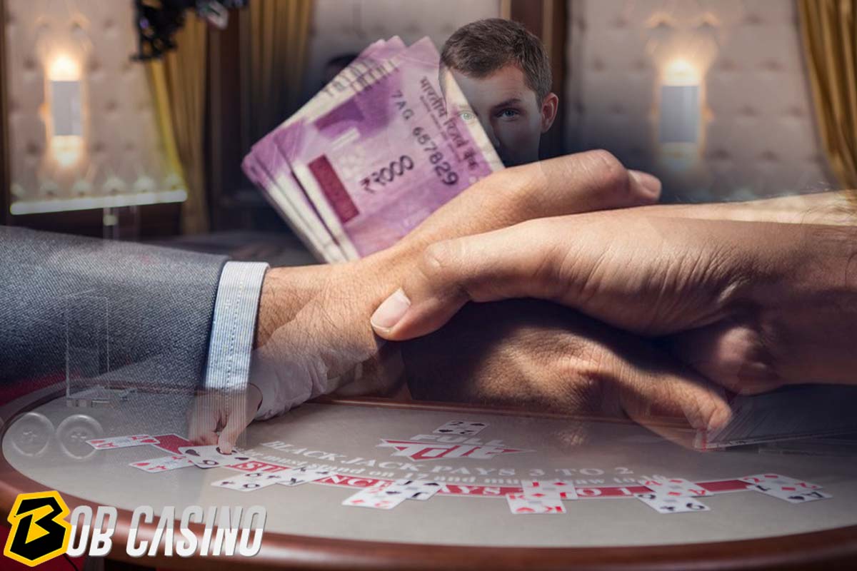 An illegal bribe given to a casino dealer.