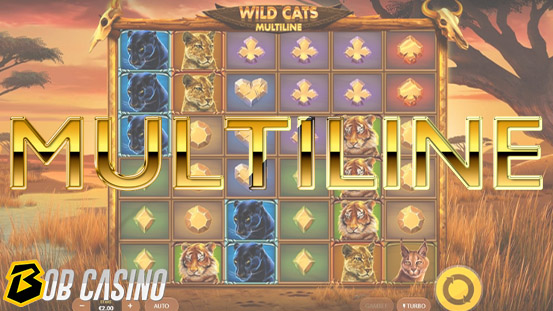 Wild cats multiline slot on Bob casino