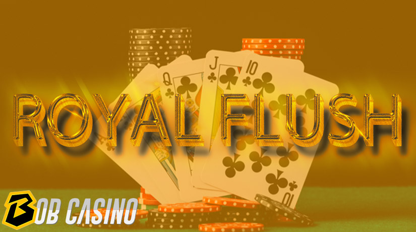 Royal Flush Cards in Casino