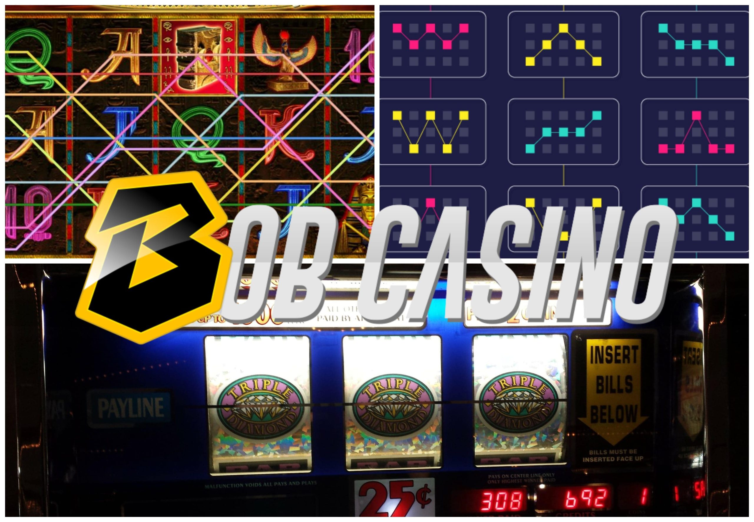 Slot machine paylines and paytable guide from Bob Casino.