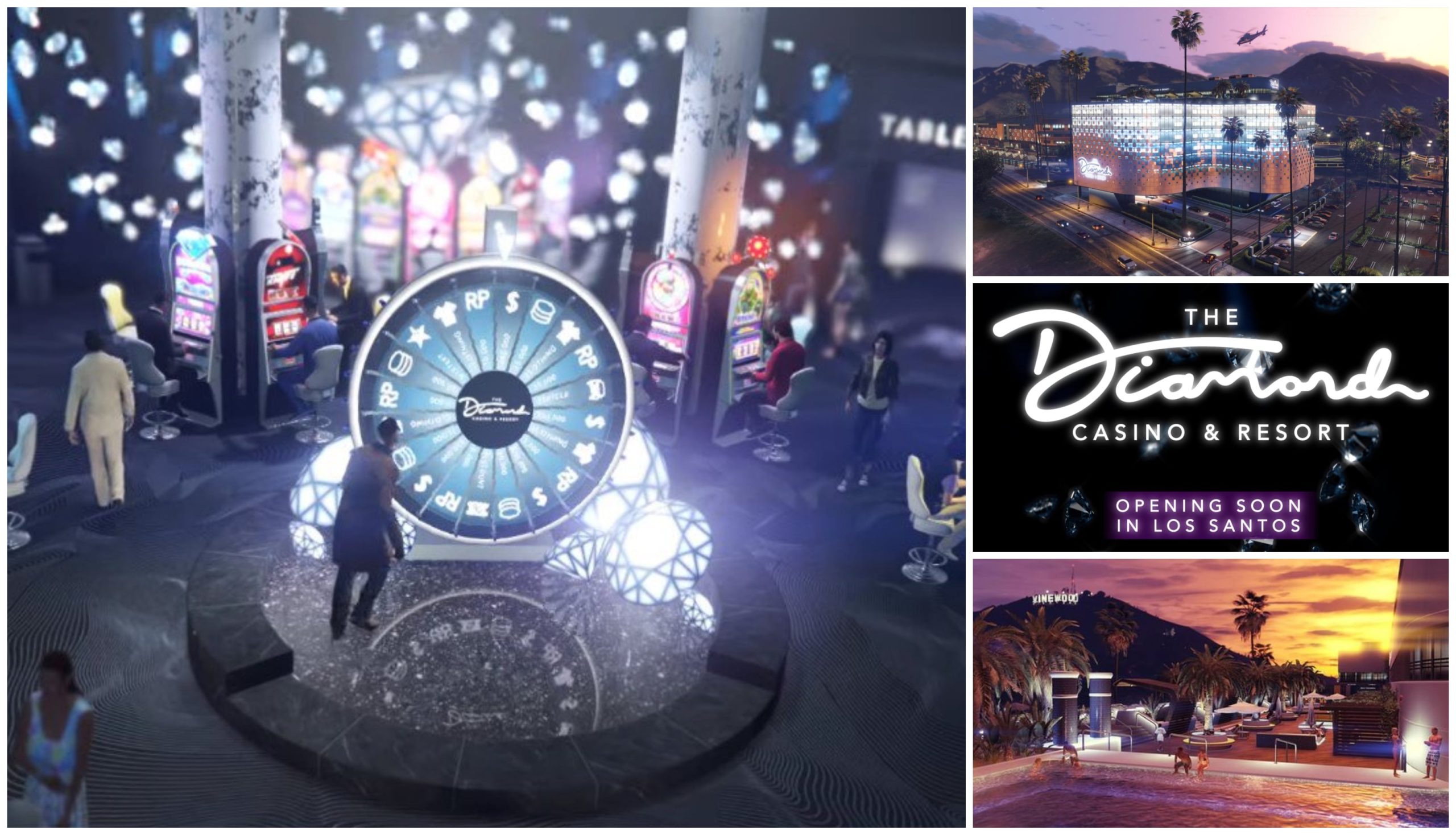 A beautiful Diamond Resort & Casino in GTA Online allows players to bet real money, but not win them