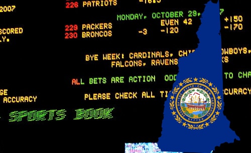 New Hampshire is the seventh US state to legalize sports betting, including mobile and online.