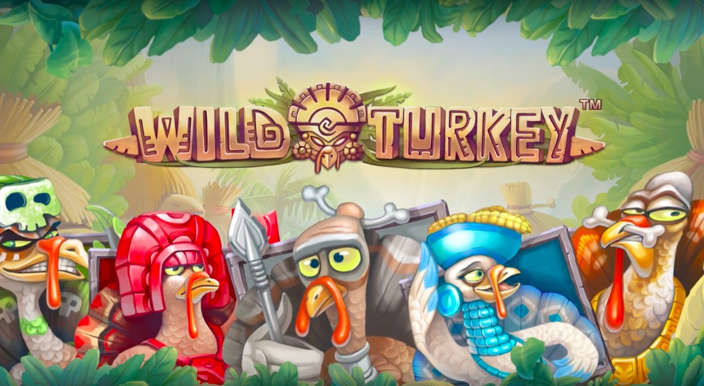 Wild Aztec turkeys are trying to be menacing on the cover of the Wild Turkey slot from NetEnt.