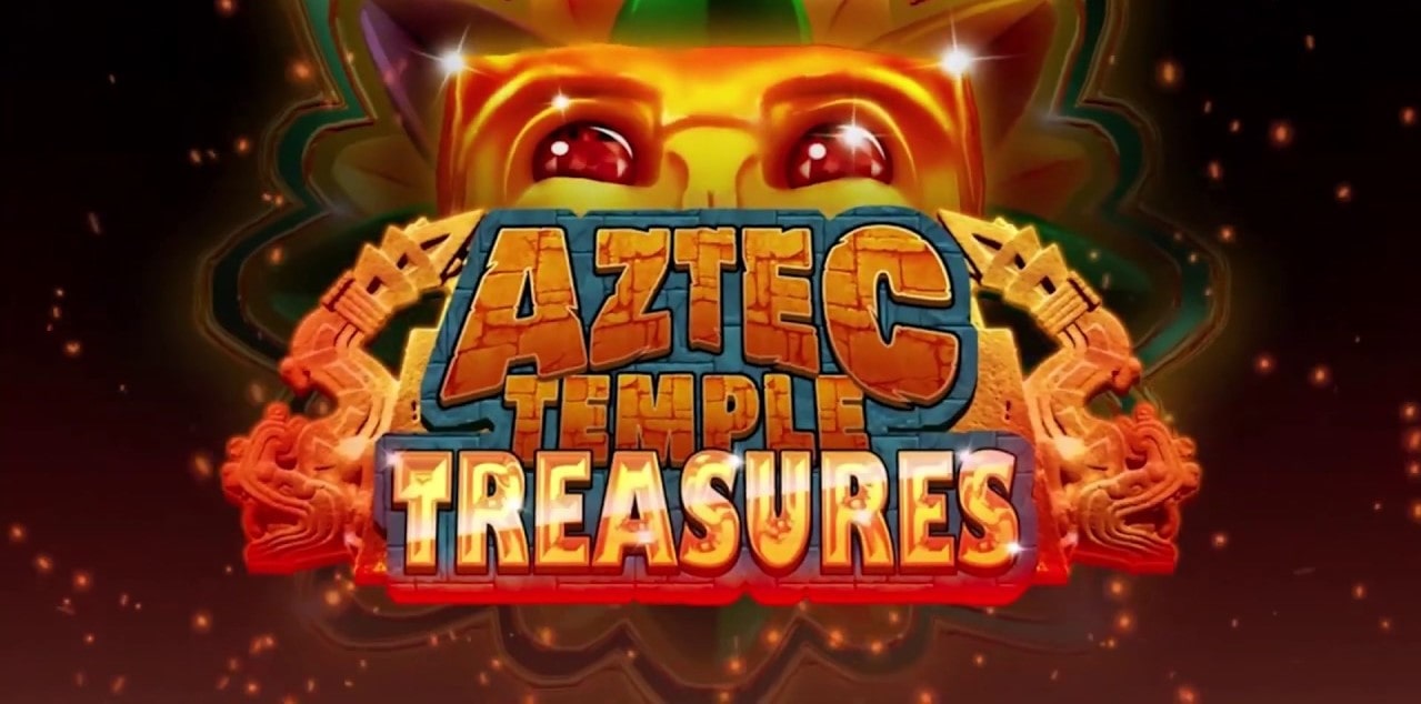 The logo of the Aztec Temple Treasures slot.