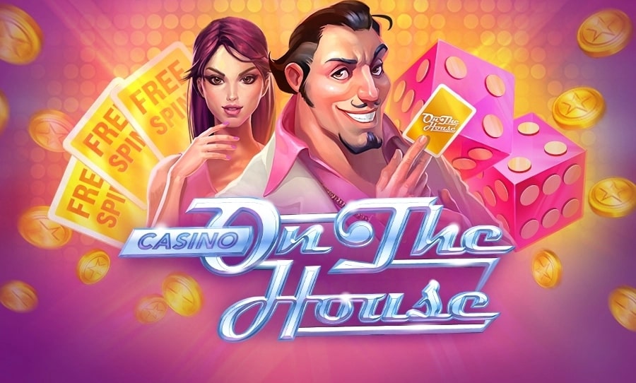 The logo of Casino on the House slot fitting into our Bob Casino review.