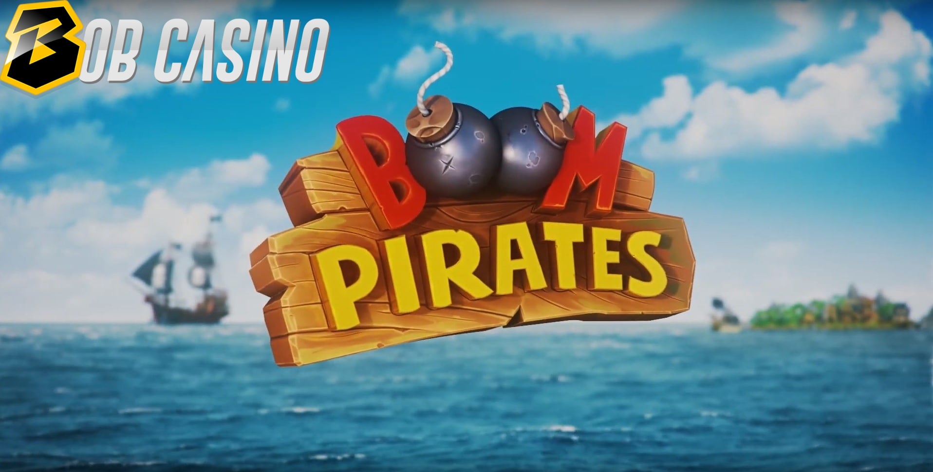 The logo of the Boom Pirates slot fitting perfectly in our review.