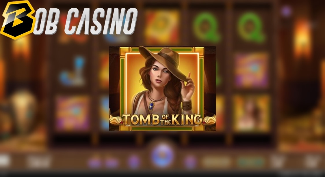 Tomb of the King slot logo and reels featured in the free demo on Bob Casino.