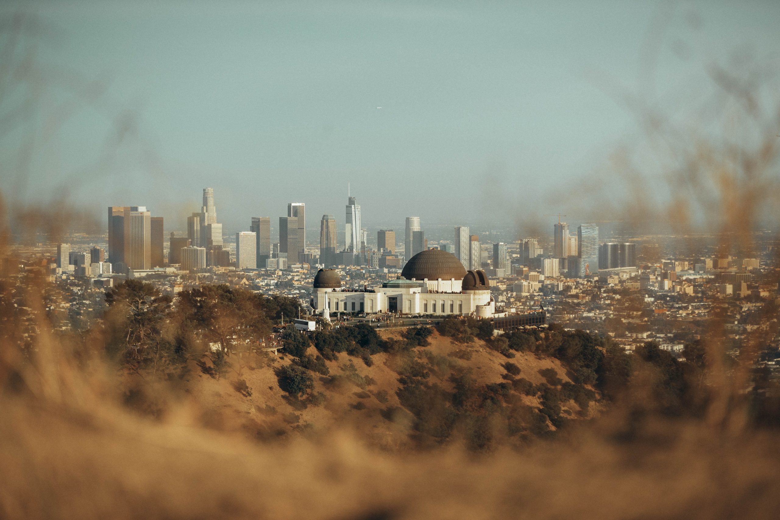 Griffith Observatory on a hill in California, the state that is about to legalize sports betting