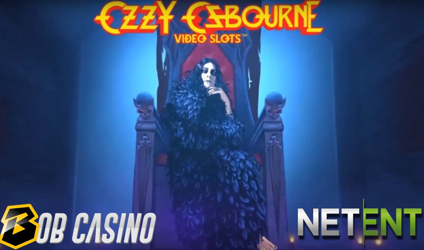 The Prince of Darkness judging our review of Ozzy Osbourne video slots games from NetEnt.