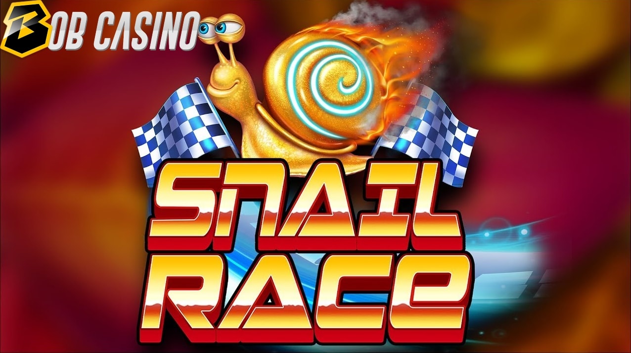 A lightning-fast snail racing to Bob Casino to read our Snail Race slot review from Booming Games.