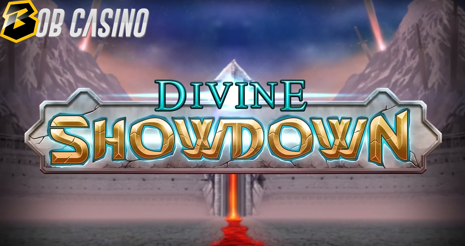 The logo of Divine Showdown slot from Play'N Go as it appears in our review.