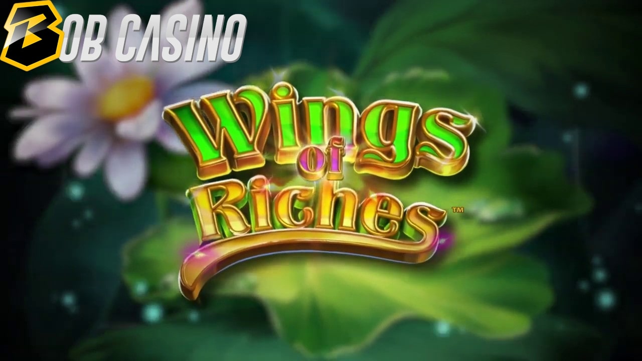 Flowers in the swamp of the Wings of Riches slot from NetEnt.