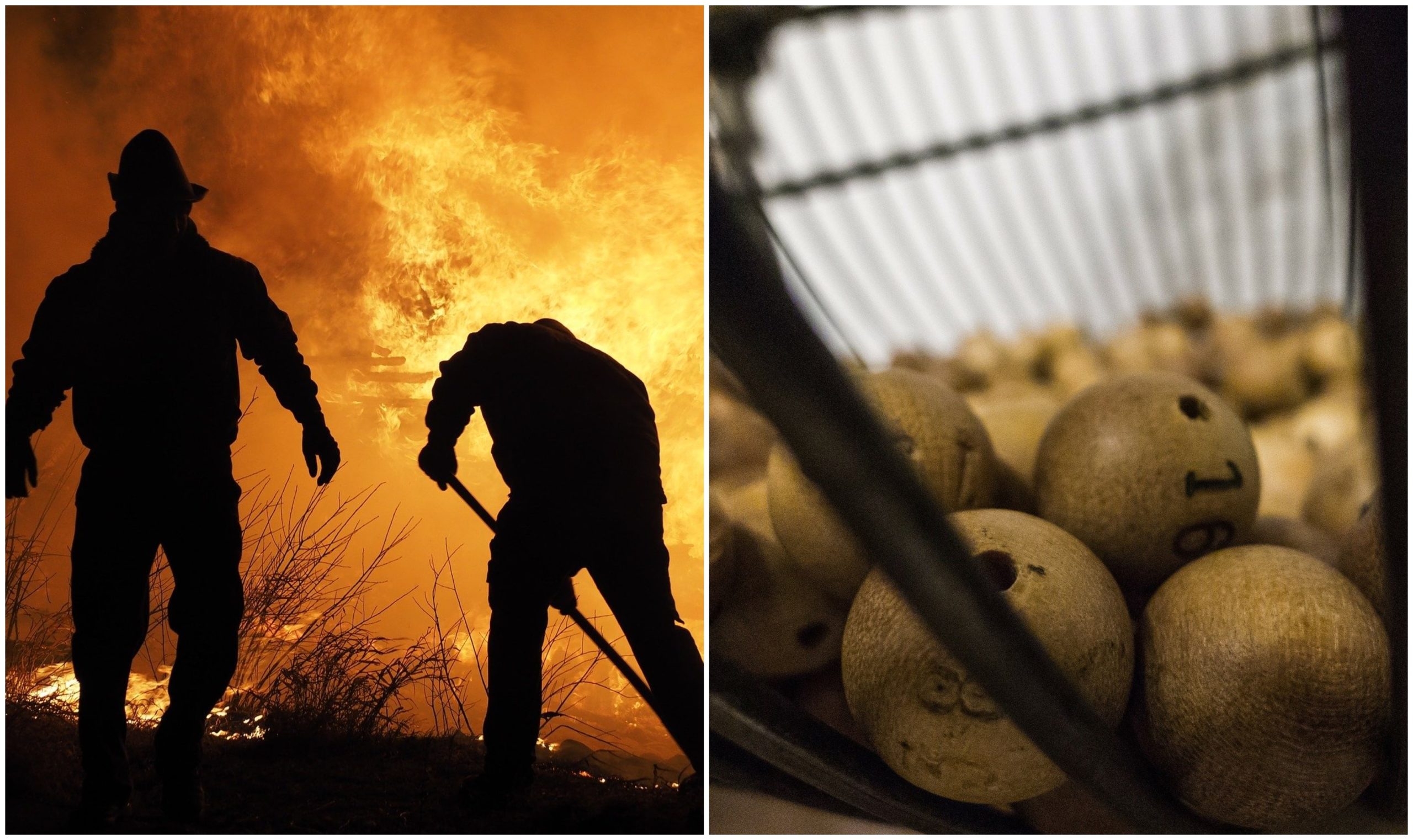 Australian firefighters and the lottery sweepstakes.