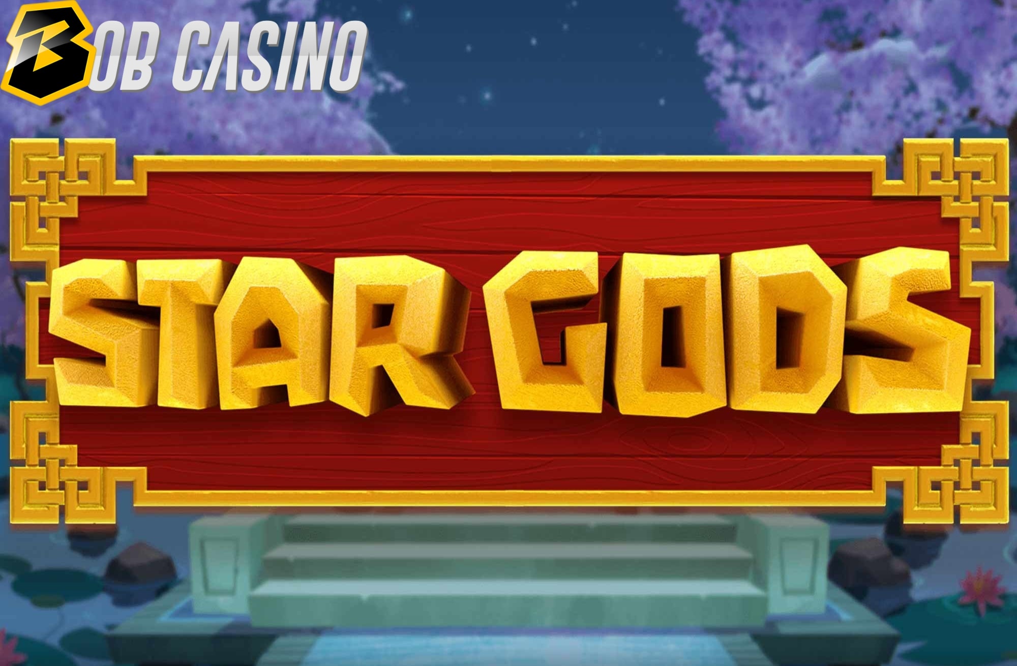 The logo of Star Gods slot from Quickfire/Golden Rock Studios.