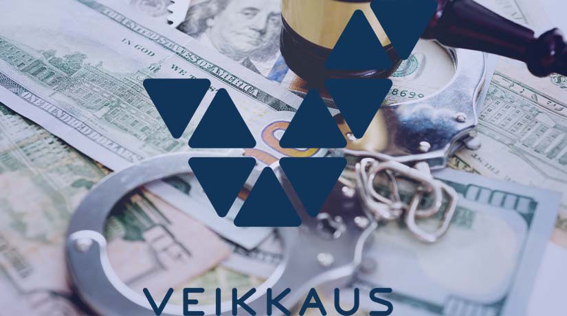 Veikkaus logo and money implying an illegal deal.