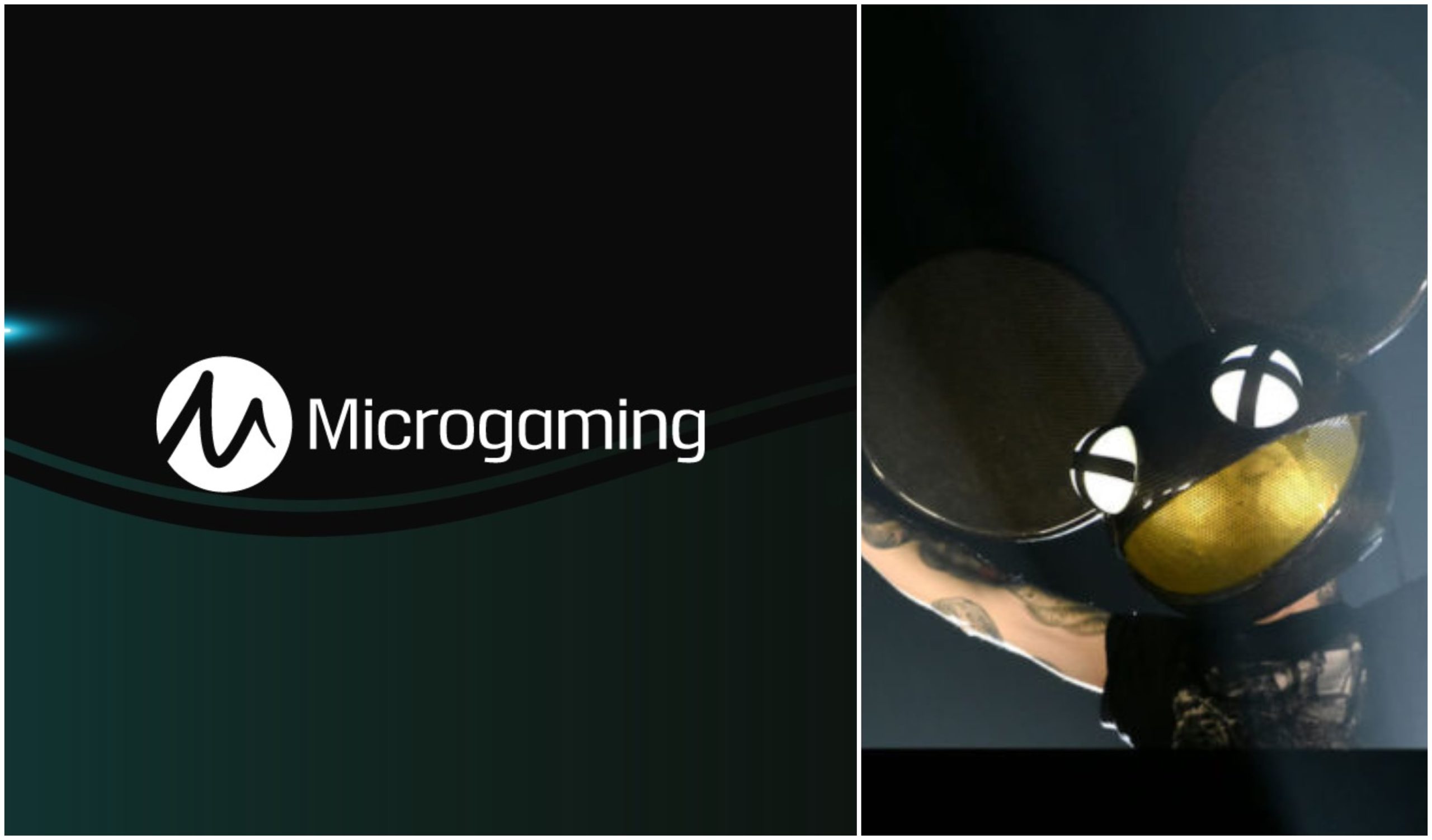 deadmau5 and microgaming logo.