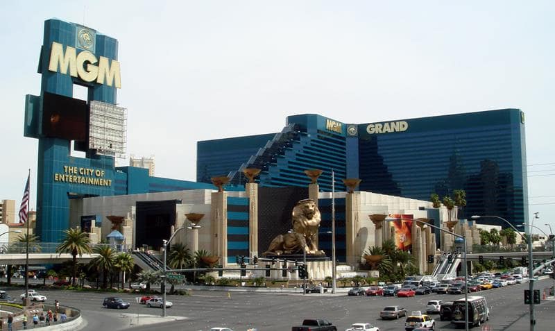 MGM Casino in Las Vegas, closed due to coronavirus.