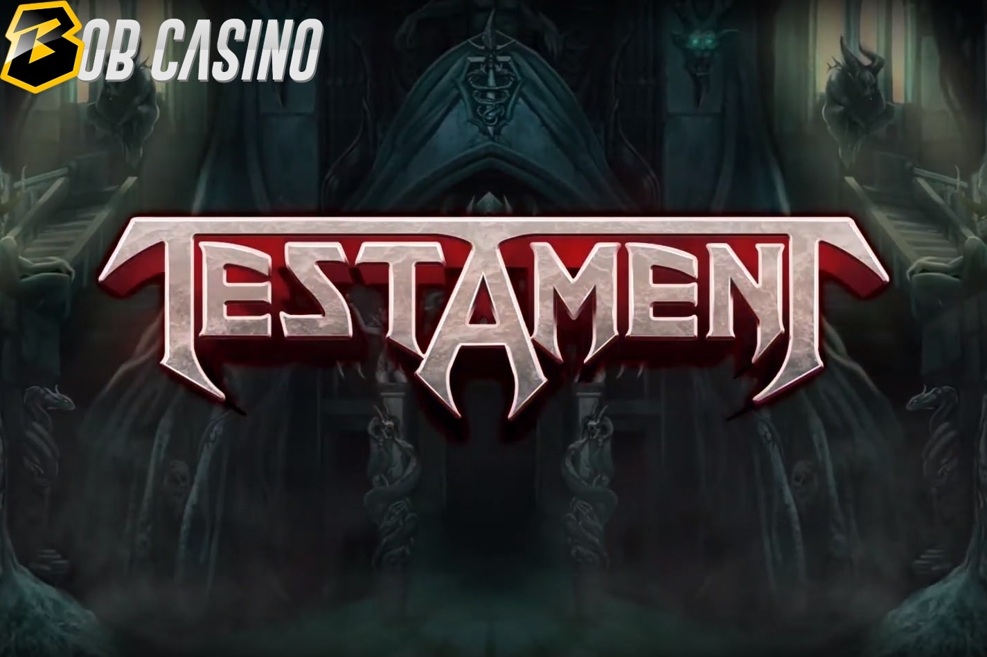 Testament slot logo in the review from Bob Casinoю