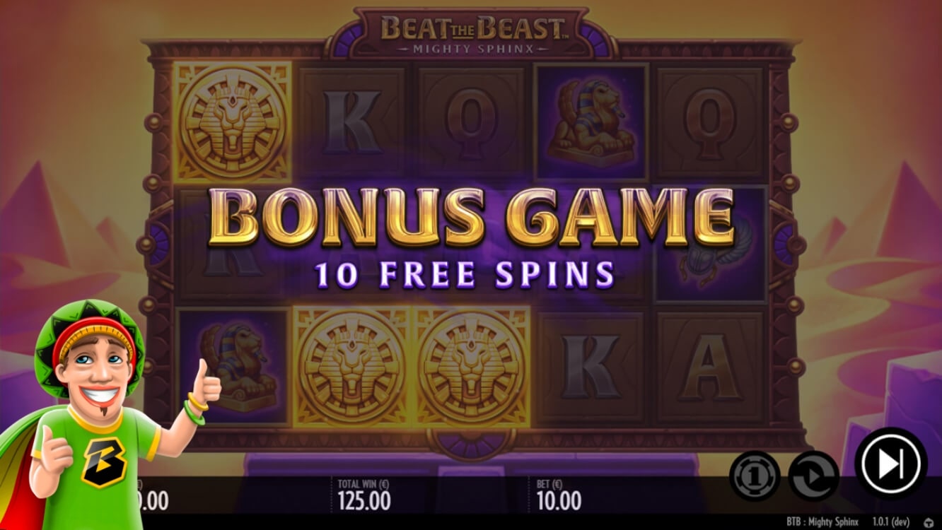 Beat The Beast Mighty Sphinx mobile free demo screen