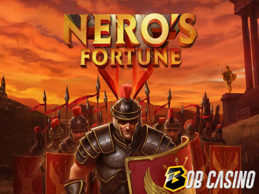 Logo of Nero's Fortune slot in a review from Bob Casino