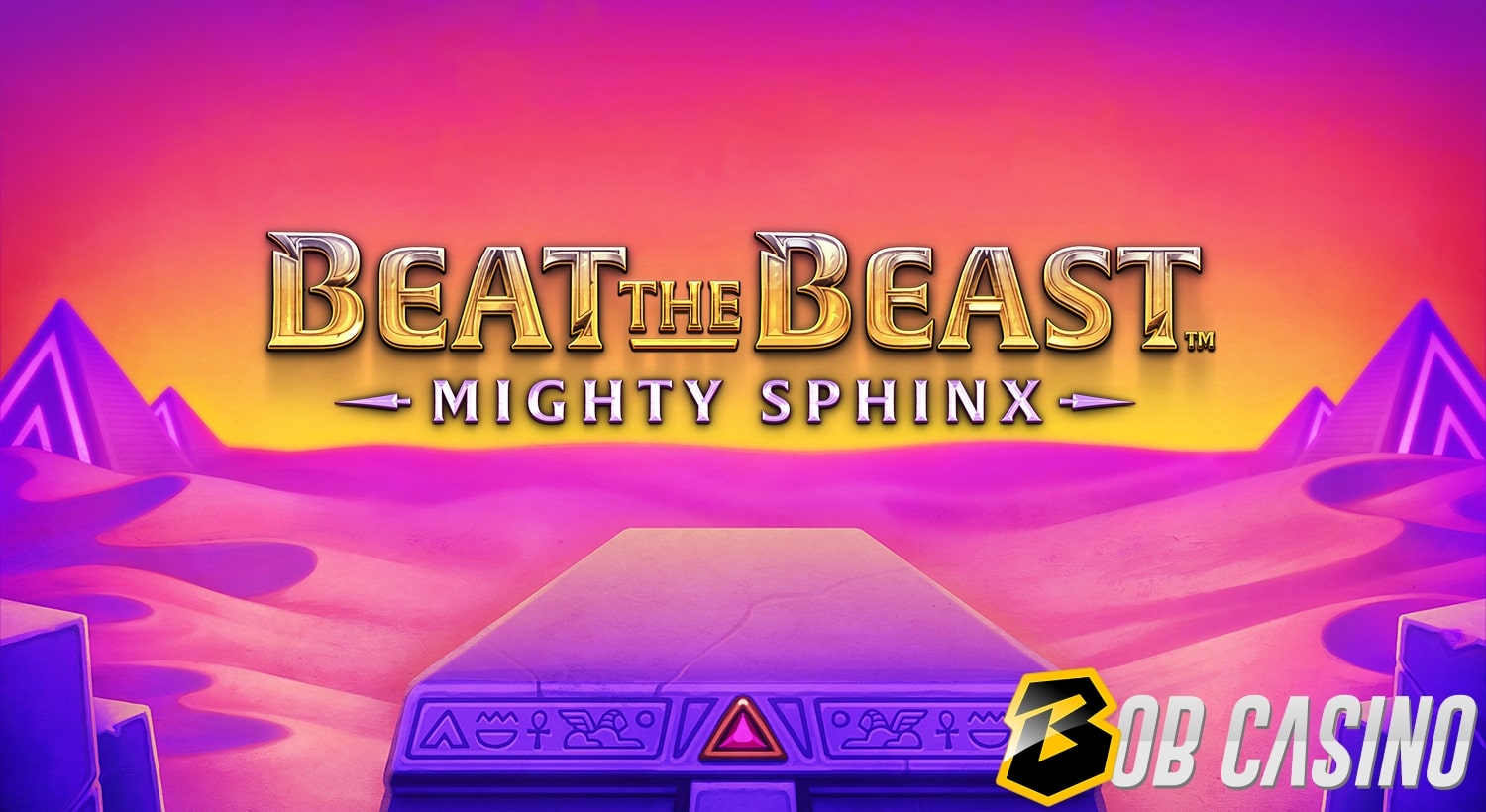 Beat The Beast Mighty Sphinx slot logo