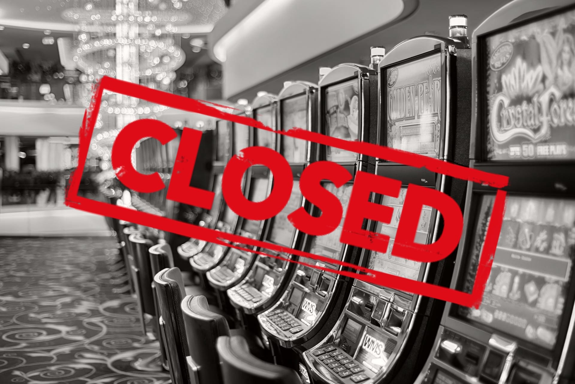 UK casino gaming halls closed due to coronavirus.