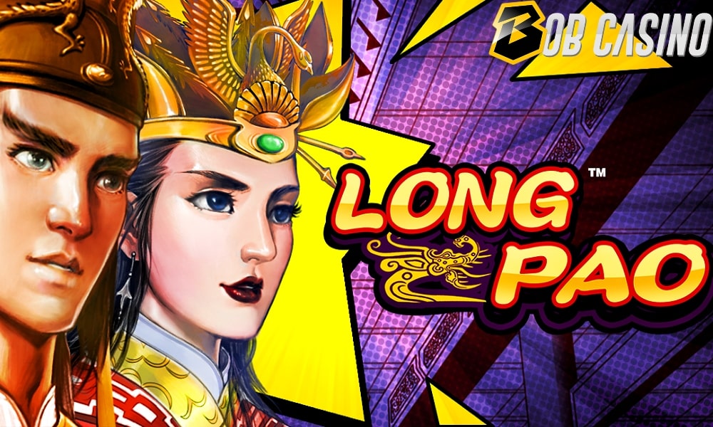 Long Pao slot logo in a review from Bob Casino.