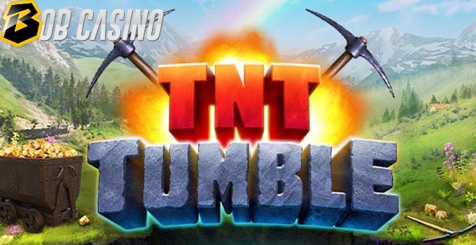 TNT Tumble slot logo in a review on Bob Casino.