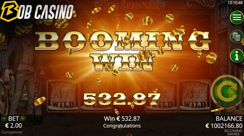 Bonus Round In Gunspinner Slot on Bob Casino