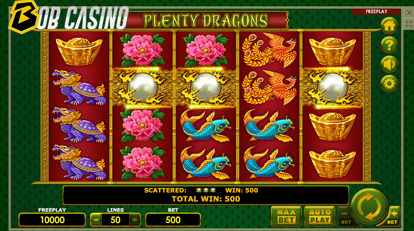 Bonus Round in Plenty Dragond Slot on Bob Casino