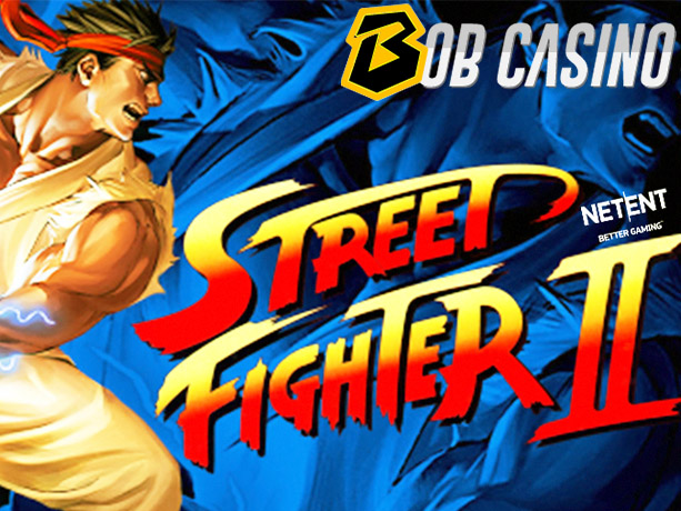 Street Fighter II: The World Warrior slot logo, reviewed on Bob Casino.