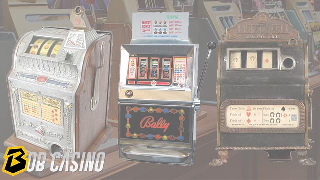 Different Vintage Slot Machines made throughout their history.