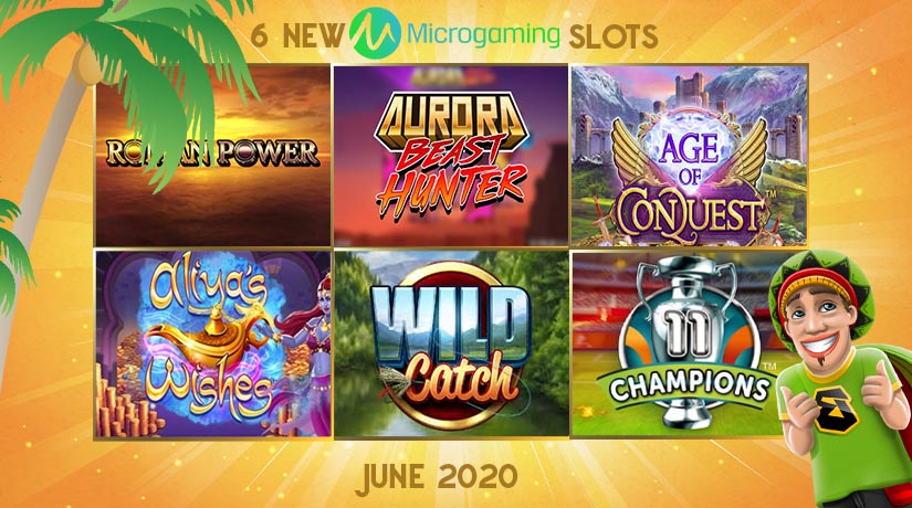 Roman Power, Aurora Beast Hunter, Wild Catch are some of the best Microgaming slots of June 2020.