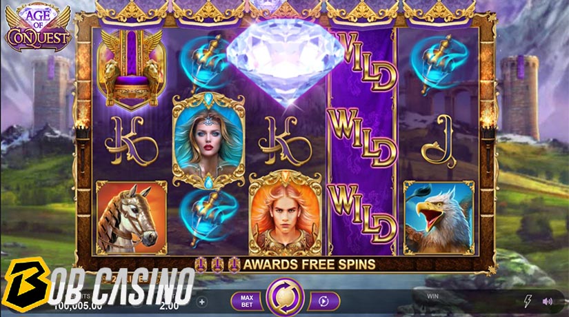 Bonus round in Age of Conquest slot, one of the best June 2020 Microgaming slots