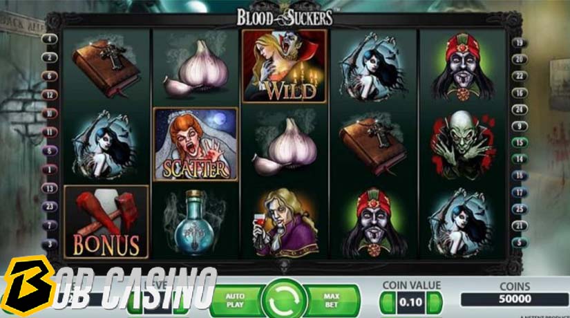 Blood Sucker slot, one of the best paying NetEnt slots.