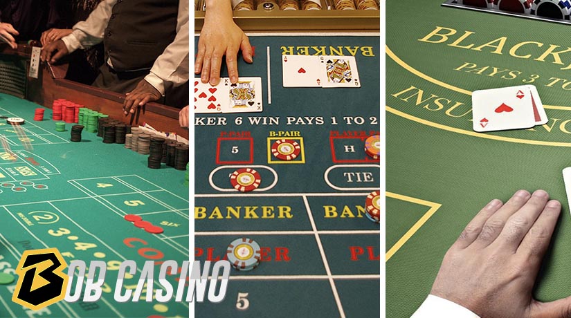 Baccarat, Blackjack and Craps are the casino games for flashy kind of people.