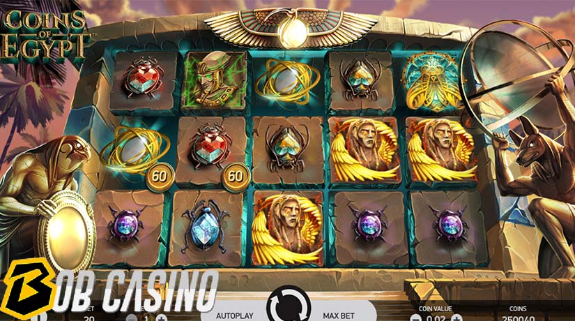 bonus round in coins of egypt slot on bob casino