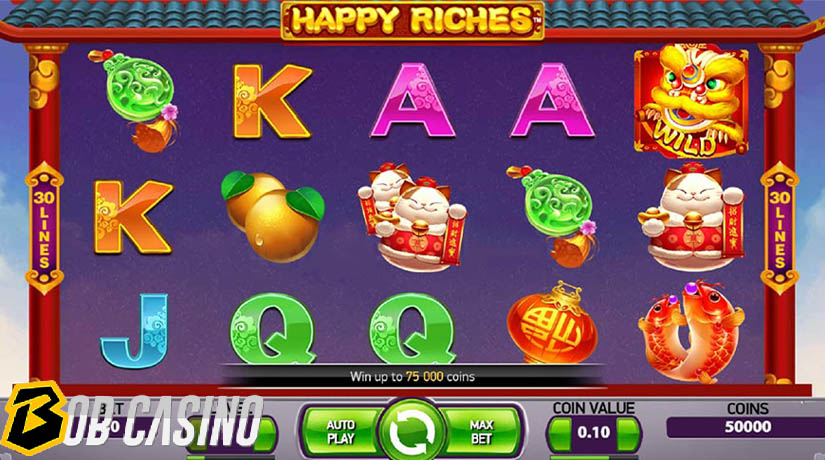 Happy riches slot review on bob casino