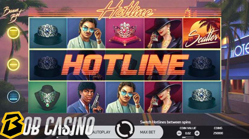 bonus round in hotline slot on bob casino