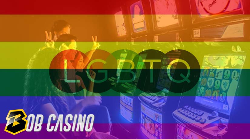 LGBTQ People playing slots and being a large part of the gambling industry.