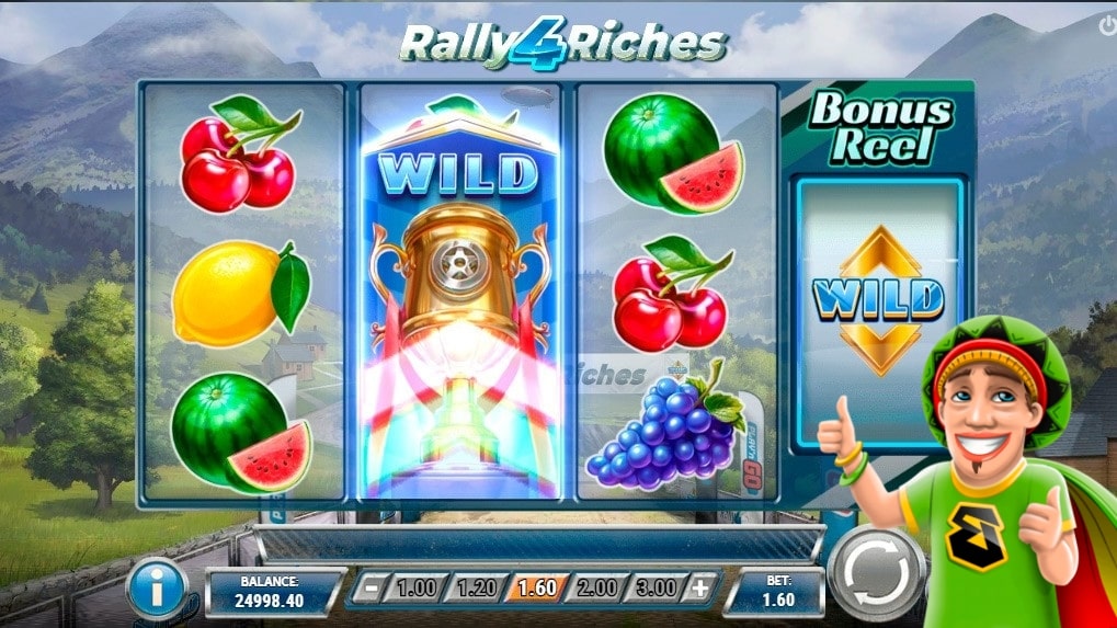 Rally 4 Riches bonus round, reviewed on Bob Casino.