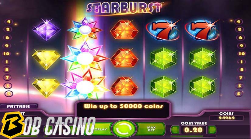 Starburst - most popular NetEnt slot game