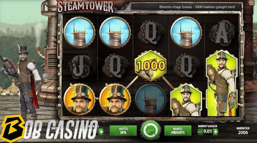 bonus round in steam tower slot on bob casino