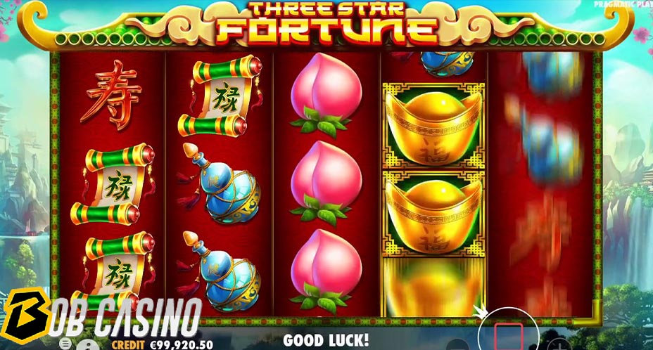 Bonus round in Three star fortune bob slot on Bob Casino