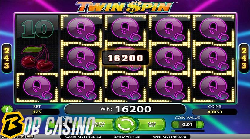 bonus round in twin spin slot on bob casino