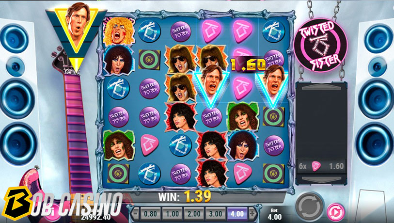 bonus round in twisted sister on bob casino